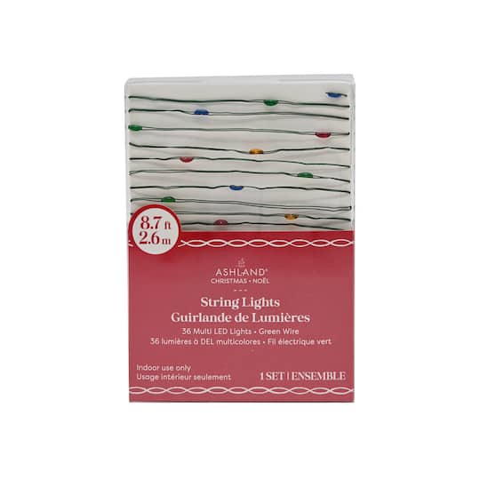 36ct. Warm White LED Multicolor Bead String Lights by Ashland®